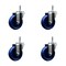 Service Caster 4'' Solid Polyurethane Wheel Swivel 7/16'' Grip Ring Stem Caster Set, 4PK SCC-GR20S414-SPUS-716138-4 - alternate 1